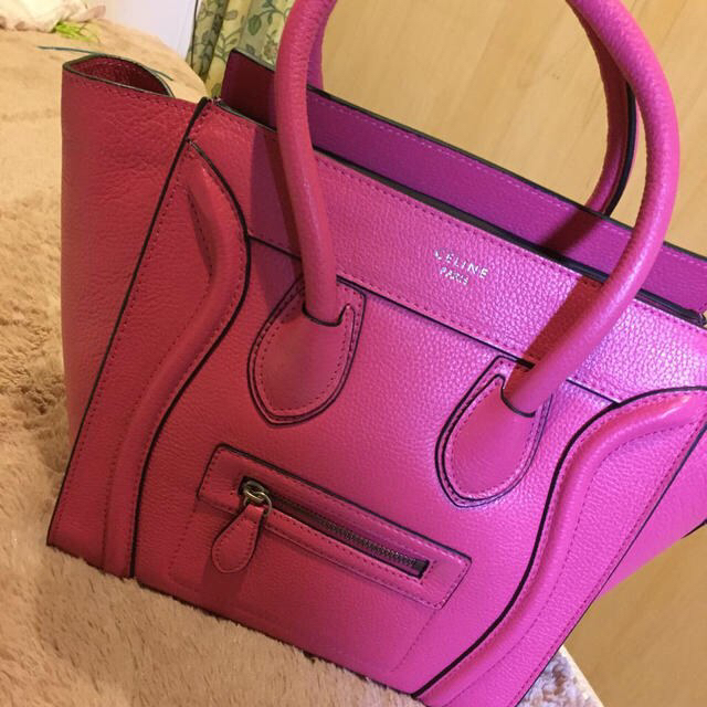 最安値に挑戦】 celine ピンク ラゲージ セリーヌ - ハンドバッグ