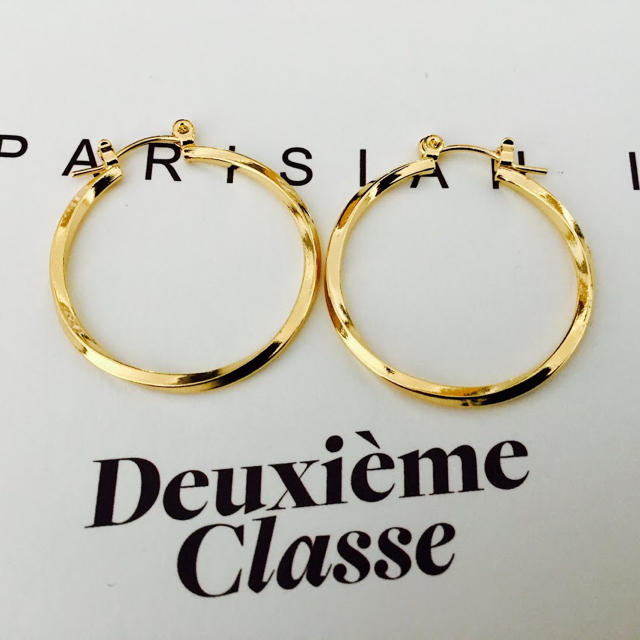 ★新品 DEUXIEME CLASSE ドゥーズィエムクラス ねじりフープピアス