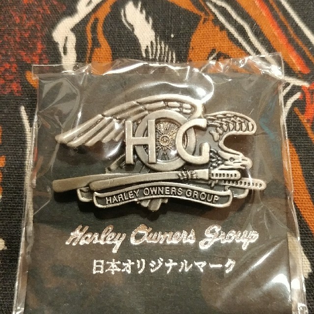 Harley Davidson(ハーレーダビッドソン)の未使用品★非売品★レア物★HOG 日本オリジナルマークのピンズ エンタメ/ホビーのアニメグッズ(バッジ/ピンバッジ)の商品写真