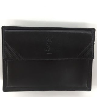 サンローラン(Saint Laurent)のイヴサンローラン ヴィンテージ  クラッチバッグ 黒(クラッチバッグ)