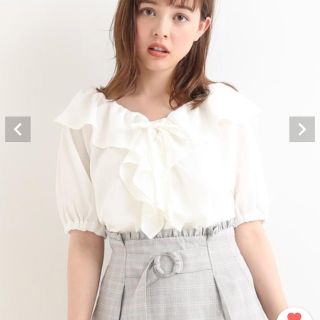 マジェスティックレゴン(MAJESTIC LEGON)のマジェ フリルトップス ❤️(シャツ/ブラウス(半袖/袖なし))