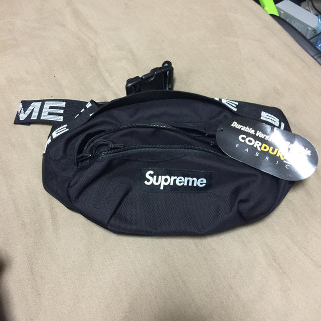 supreme 18ss Waist Bag black