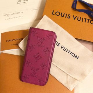 ルイヴィトン(LOUIS VUITTON)のルイヴィトン マヒナ フォリオ iPhone7 iPhoneケース(iPhoneケース)