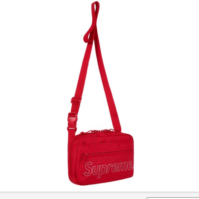 supreme shoulder bag red