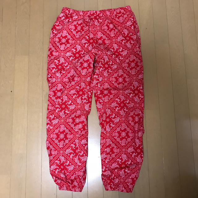 【美品】Supreme Bandana Track Pant Red