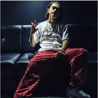 シュプリーム(Supreme)の【S】SUPREME bandana track pant 赤 窪塚洋介着用(ワークパンツ/カーゴパンツ)