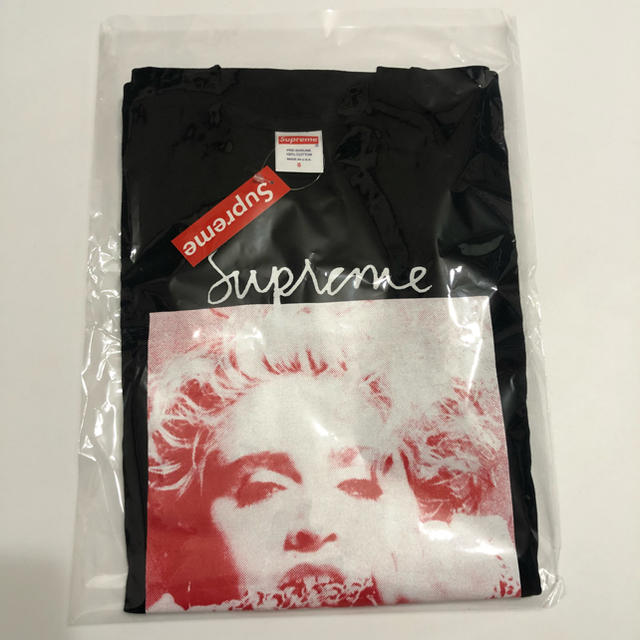 シュプリームオンライン黒S【送料込、即発送！】Supreme Madonna Tee マドンナ