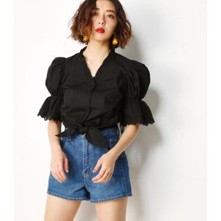 スライ(SLY)の店頭&web完売品♡ COTTON スカラップレースTOPS(シャツ/ブラウス(半袖/袖なし))