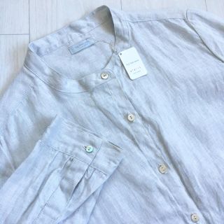 フォグリネンワーク(fog linen work)のフォグリネンワーク スタンドカラー 長袖ロングシャツ(シャツ/ブラウス(長袖/七分))