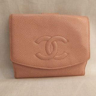 シャネル(CHANEL)のKaCo様専用 CHANEL シャネル キャビアスキン 二つ折り財布(財布)