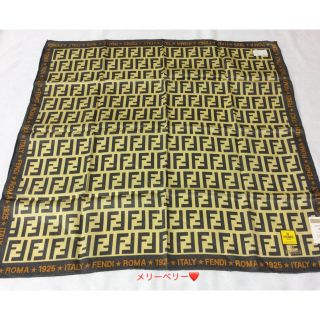 フェンディ(FENDI)の【新品】❤️フェンディ 大判ハンカチーフ❤︎シルク混 ミニスカーフ(ハンカチ)