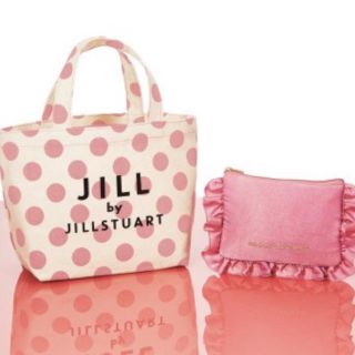 ジルスチュアート(JILLSTUART)のSWeet8月号付録水玉トート&フリルポーチセット(トートバッグ)