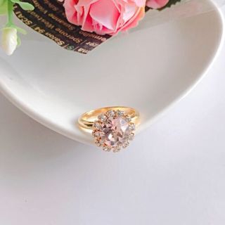 スワロフスキー(SWAROVSKI)の❤︎ swarovskiビジューのシンプルリング ❤︎(リング)