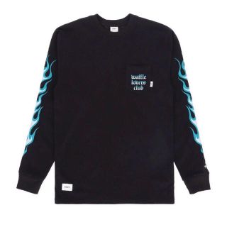 ダブルタップス(W)taps)の定価以下 VANS VAULT×WTAPS Blue Flame TEE 黒 M(Tシャツ/カットソー(七分/長袖))