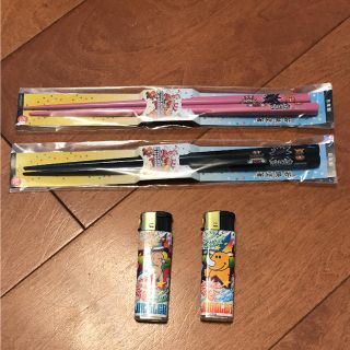 キタデンシ(北電子)のジャグラー ライター&お箸セット(パチンコ/パチスロ)