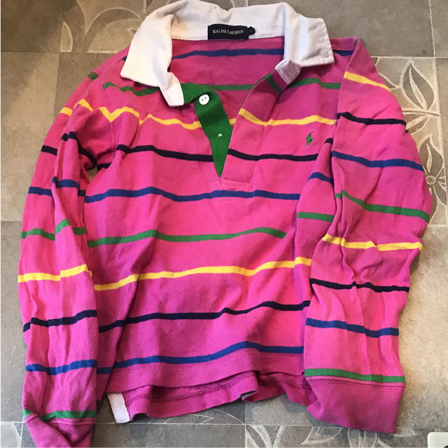 Ralph Lauren(ラルフローレン)のラルフローレン 長袖 Ｔシャツ 120㎝ ピンク 男児 キッズ キッズ/ベビー/マタニティのキッズ服男の子用(90cm~)(Tシャツ/カットソー)の商品写真