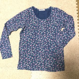 ローリーズファーム(LOWRYS FARM)のカットソー ロンT ローリーズファーム 花柄 長袖 L(Tシャツ(長袖/七分))