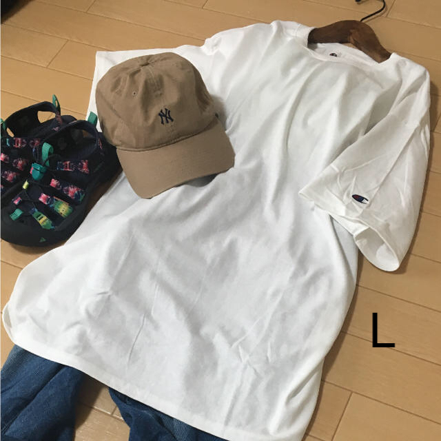 Champion(チャンピオン)の《新品》チャンピオン  ビックシルエット  半袖 Tシャツ ロング丈 レディースのトップス(Tシャツ(半袖/袖なし))の商品写真