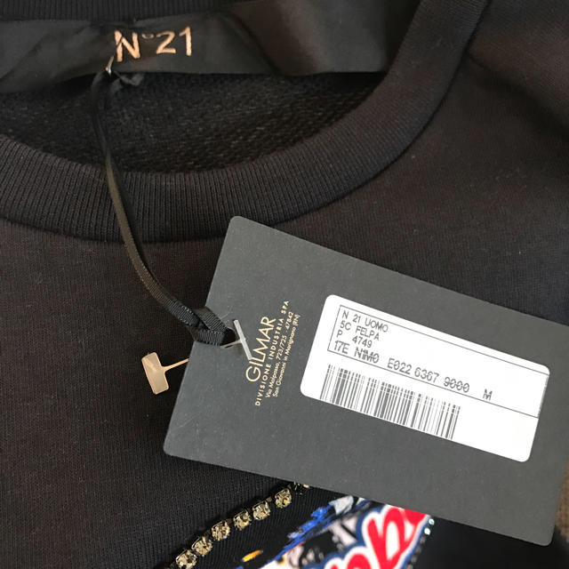 N°21(ヌメロヴェントゥーノ)の新品 N°21  ヌメロヴェントゥーノ  M メンズ スウェット カットソー メンズのトップス(Tシャツ/カットソー(半袖/袖なし))の商品写真