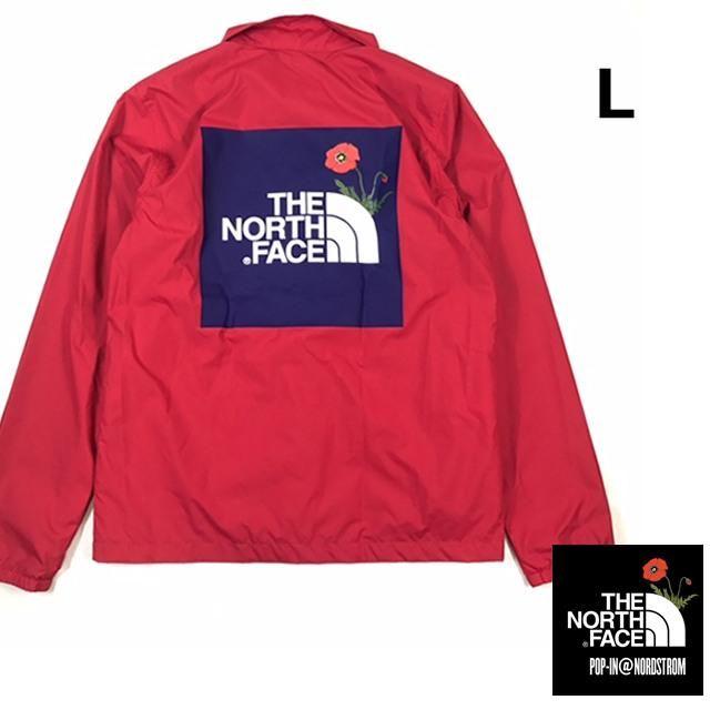 THE NORTH FACE(ザノースフェイス)の期間限定SALE  ノースフェイス コーチジャケット【L】赤 180825 メンズのジャケット/アウター(ナイロンジャケット)の商品写真