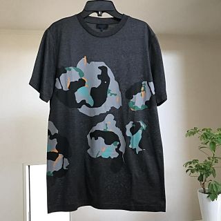 ランバン(LANVIN)の新品 LANVIN メンズ イラスト Tシャツ 定価45360円(Tシャツ/カットソー(半袖/袖なし))