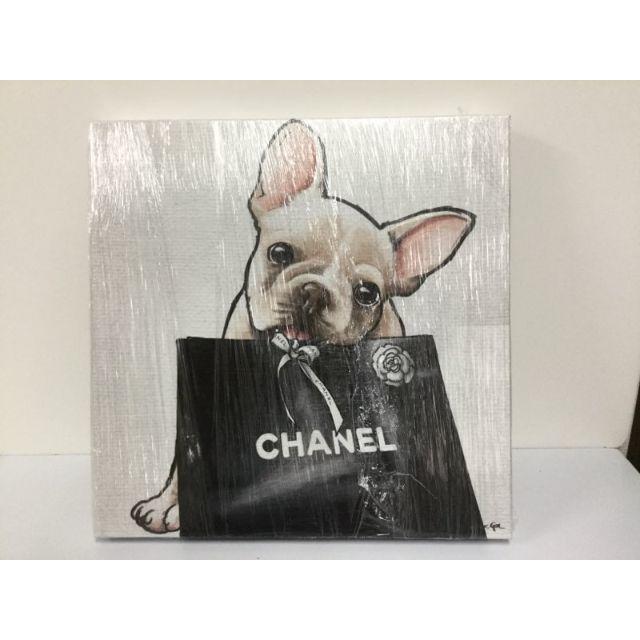 オリバーガル絵画 CHANEL フレンチブルドッグ-