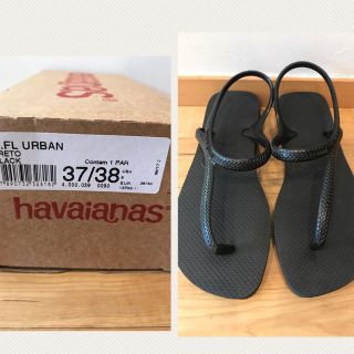 ハワイアナス(havaianas)の《新品》havainas ハワイアナス アーバン フラッシュ 37/38(ビーチサンダル)