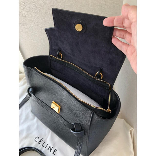 セリーヌ　CELINE マイクロ ベルトバッグ　ブラック　美品