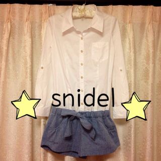 スナイデル(SNIDEL)のsnidel♡ロンパース(ミニワンピース)