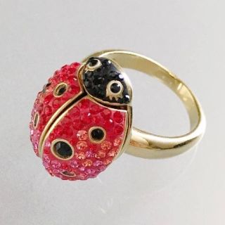 スワロフスキー(SWAROVSKI)のスワロフスキー てんとう虫リング(リング(指輪))