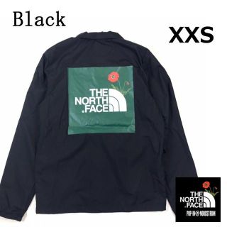 ザノースフェイス(THE NORTH FACE)の限定! ノースフェイス ボックスロゴ コーチジャケット【XXS】黒 180825(ナイロンジャケット)