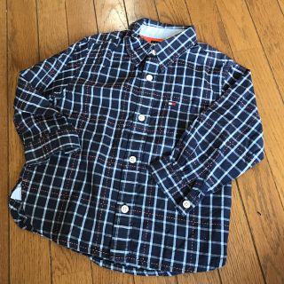 トミーヒルフィガー(TOMMY HILFIGER)のトミーフィルフィガー  シャツ チェック 美品 3T(Tシャツ/カットソー)