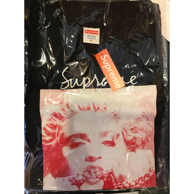 シュプリーム マドンナ Tee M ブラック Madonna 18FW 黒 新品 Tシャツ/カットソー(半袖/袖なし)