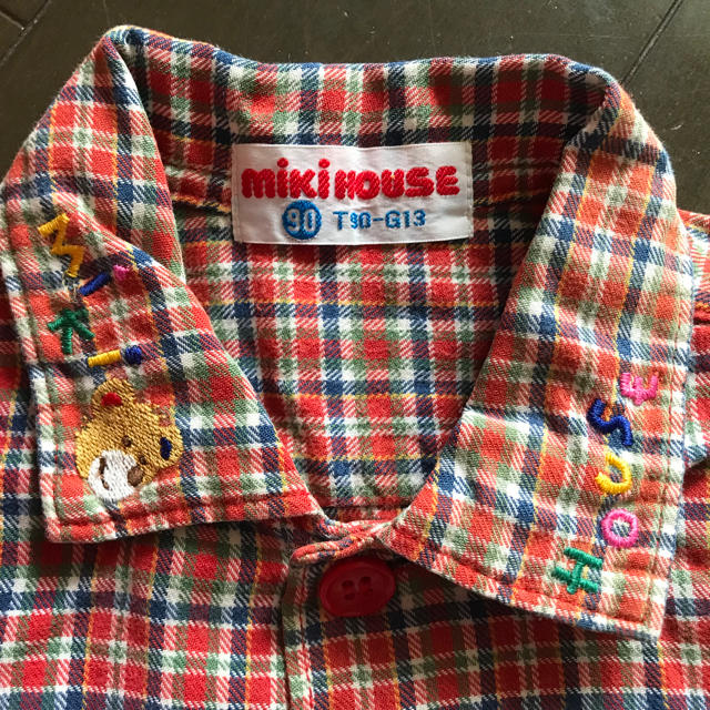 mikihouse(ミキハウス)のミキハウス MIKI HOUSE チェック シャツ 長袖 90 キッズ/ベビー/マタニティのキッズ服男の子用(90cm~)(ブラウス)の商品写真