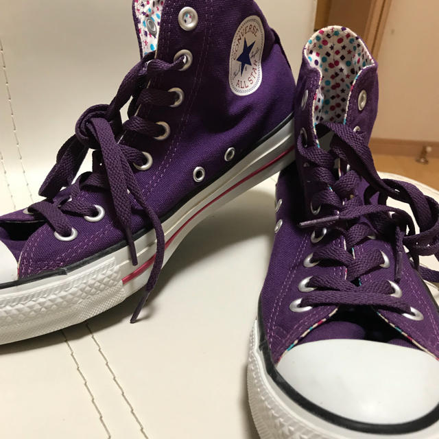 CONVERSE - コンバース ハイカット 紫の通販 by らい's shop CONVERSE - コンバース ハイカット 紫の通販 by らい's shop