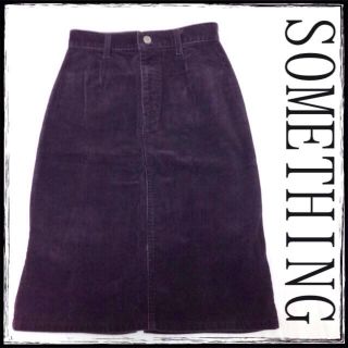 サムシング(SOMETHING)のSOMETHING♡コーデュロイスカート(ひざ丈スカート)