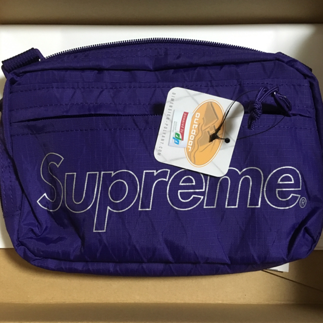 送込! 18aw Supreme Shoulder Bag purple 紫メンズ