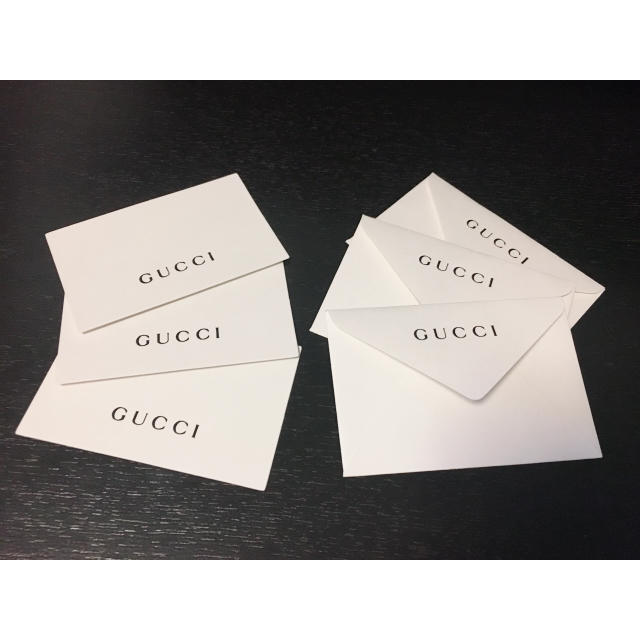 Gucci(グッチ)のGUCCI メッセージカード 3セット ハンドメイドの文具/ステーショナリー(カード/レター/ラッピング)の商品写真