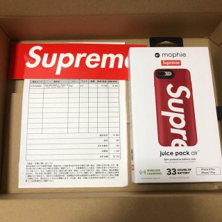 シュプリーム(Supreme)のsupreme iPhone8PLUS ケース レッド(iPhoneケース)