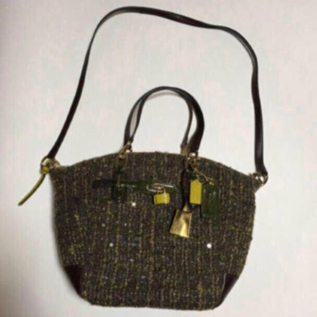 COACH - 美品✨コーチ ツイード ショルダーバックの通販 by 新品✨美品