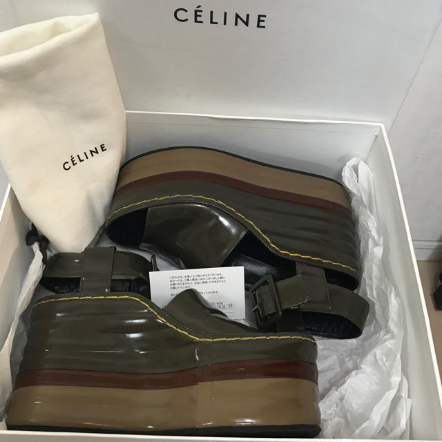 celine(セリーヌ)の希少☆セリーヌ CELINE 14AW 厚底 サンダル 36 レディースの靴/シューズ(サンダル)の商品写真