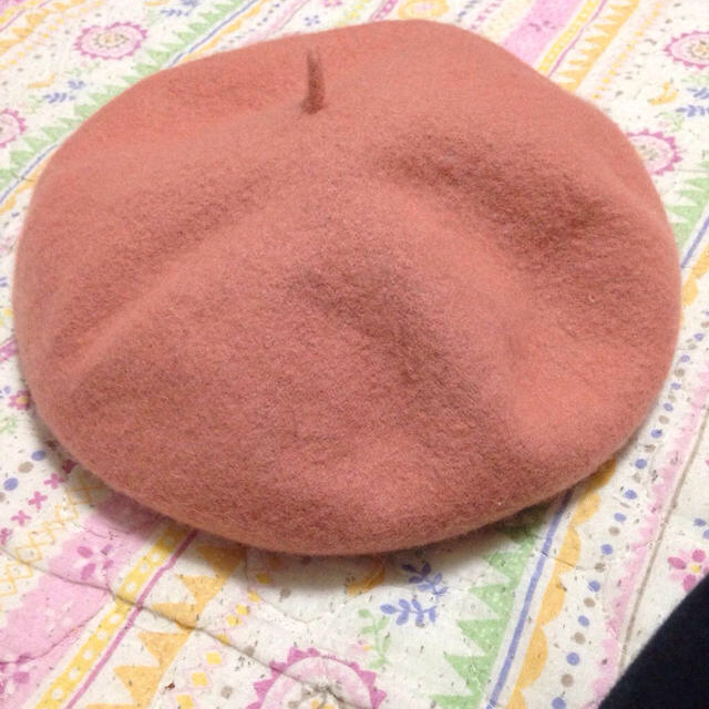 ピンク色ベレー帽✿ レディースの帽子(ハンチング/ベレー帽)の商品写真