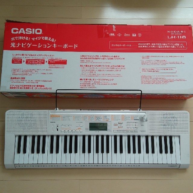 CASIO(カシオ)のカシオ　光ナビゲーションキーボード61鍵盤　LK-118 楽器の鍵盤楽器(電子ピアノ)の商品写真