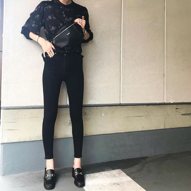 MOUSSY24♡HW Rebirth BLACK SKINNYブラックスキニー