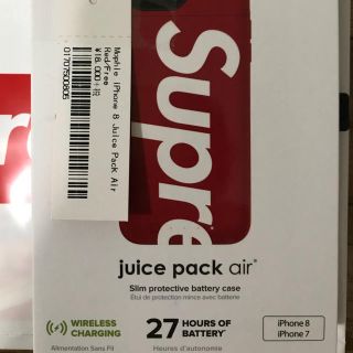 シュプリーム(Supreme)のSupreme®/mophie® iPhone 8 Juice Pack Air(iPhoneケース)