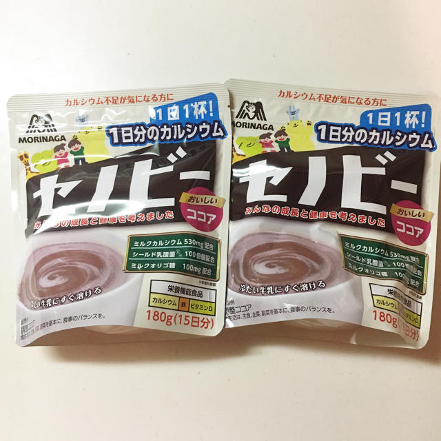 森永製菓(モリナガセイカ)の【新品未開封】 セノビー  ココア  2つセット 食品/飲料/酒の飲料(その他)の商品写真