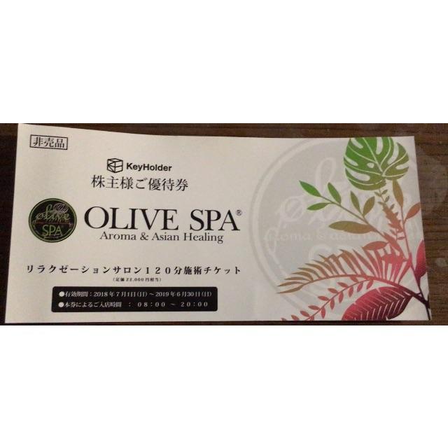 KeyHolder 株主優待 OLIVE SPA+トレカスリーブ1枚