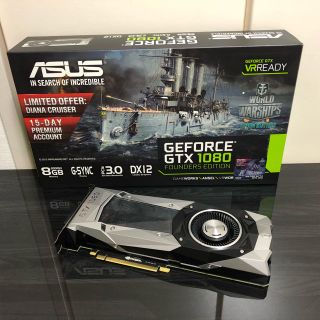 エイスース(ASUS)のASUS GTX1080  FOUNDERS EDITION (PCパーツ)