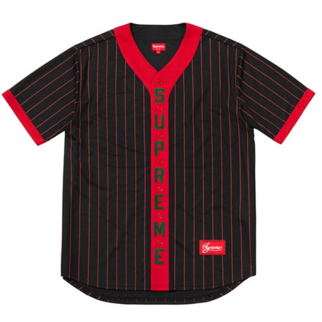 supreme baseball shirt