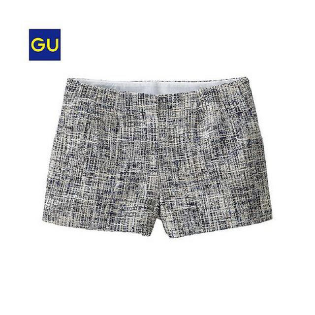 GU(ジーユー)の新品 G.U. カラーミックスツイードショートパンツ ジーユー レディースのパンツ(ショートパンツ)の商品写真